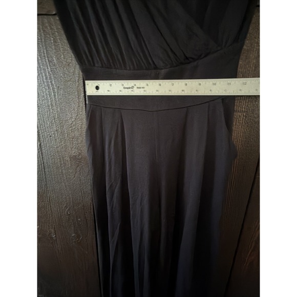 Cabi Romper Size XS Black Long Sleeveless Lined Pockets Pleated Slimming Waist - Picture 5 of 14